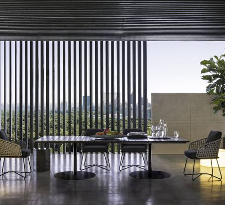 Обеденный стол Minotti Bellagio Outdoor - MBD72B