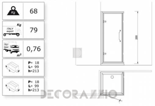 Душевая кабина Lineatre Princess - PA750+PD750