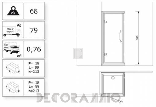 Душевая кабина Lineatre Tiffany - TA750+TD750