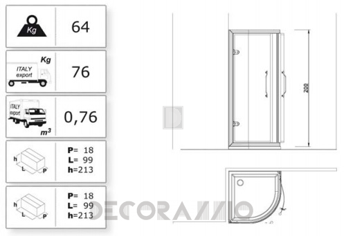 Душевая кабина Lineatre Tiffany - TP900