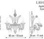 Светильник настенный накладной (Бра) Seguso Rezzonico - LR01 A