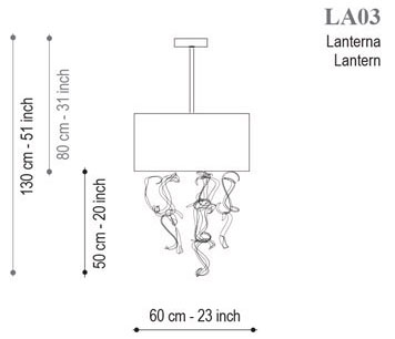 Светильник потолочный подвесной (Люстра) Seguso Stelle - LA03