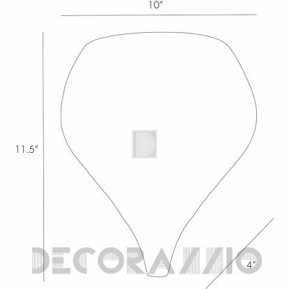 Светильник настенный накладной (Бра) Arteriors Alisa - 46501