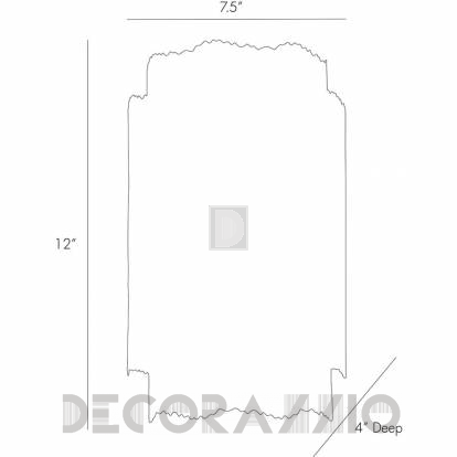 Светильник настенный накладной (Бра) Arteriors Bryce - 48610