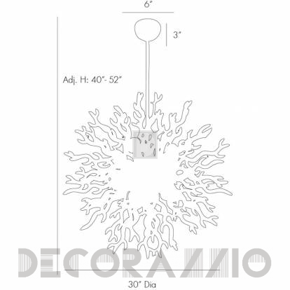 Светильник потолочный подвесной (Люстра) Arteriors Diallo - 89992