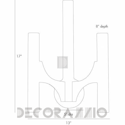 Светильник настенный накладной (Бра) Arteriors Gilmore - 49998