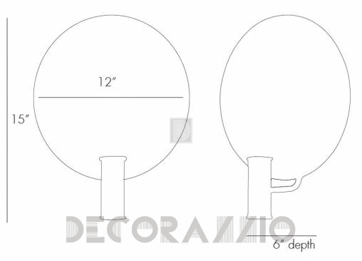 Светильник настенный накладной (Бра) Arteriors Lorita - 42046