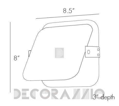 Светильник настенный накладной (Бра) Arteriors Mercury - DS49002