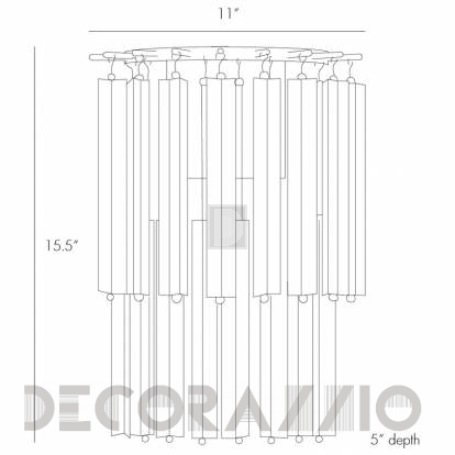Светильник настенный накладной (Бра) Arteriors Norton - 49956