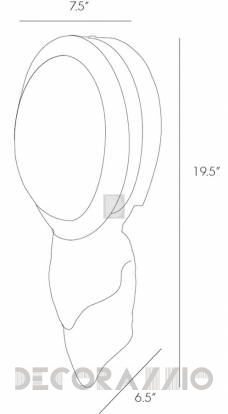 Светильник настенный накладной (Бра) Arteriors Touche - DD42007