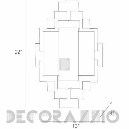 Светильник настенный накладной (Бра) Arteriors Trinidad - 44325