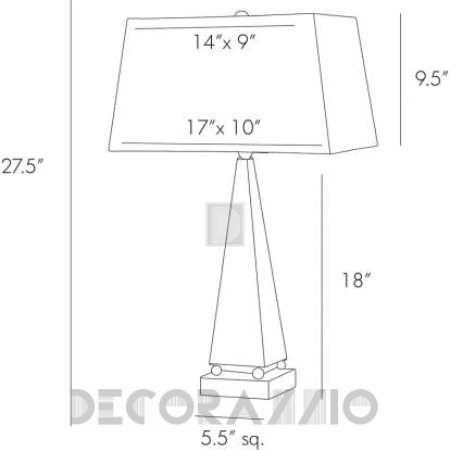 Светильник настольный (Настольная лампа) Arteriors Tut - 44004-630