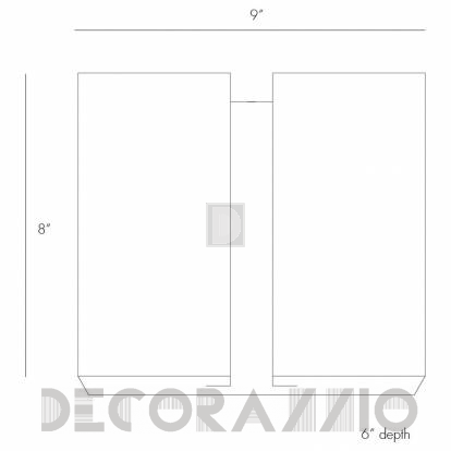Светильник  настенный накладной (Бра) Arteriors Vaughn - 49994