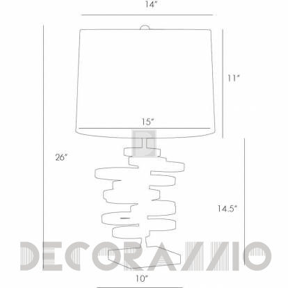 Светильник настольный (Настольная лампа) Arteriors Verner - 49016-313