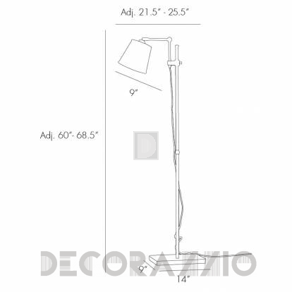 Светильник напольный (Торшер) Arteriors Watson - 79006