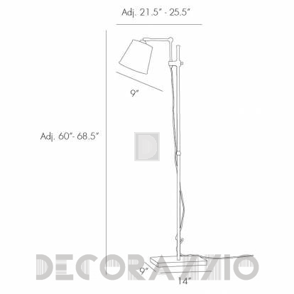 Светильник настольный (Настольная лампа) Arteriors Watson - 49021