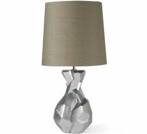 Светильник  настольный (Настольная лампа) Porta Romana Faceted Lamp, VLB53_brtslv