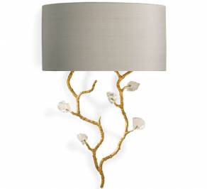 Светильник  настенный накладной (Бра) Porta Romana Trailing Blossom, TWL68_whtgld