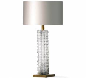 Светильник  настольный (Настольная лампа) Porta Romana Crystal Strata Column, GLB17_clearaqb