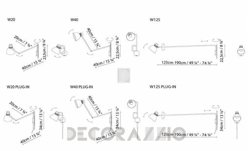 Светильник настенный накладной (Бра) B.Lux Blux System - BBB2W