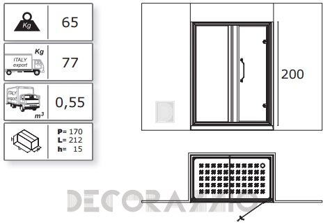 Душевая кабина Lineatre Tiffany - TN1200