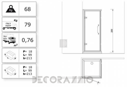 Душевая кабина Lineatre Tiffany - TB750+TC750