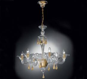 Светильник  потолочный подвесной (Люстра) Vetrilamp Golden Glass, 1181-5