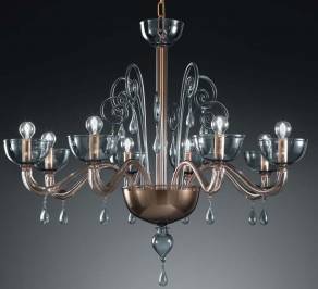 Светильник  потолочный подвесной (Люстра) Vetrilamp Crystal-Glass, 1200-6
