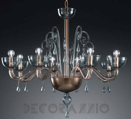 Светильник потолочный подвесной (Люстра) Vetrilamp Crystal-Glass - 1200-6