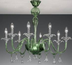 Светильник  потолочный подвесной (Люстра) Vetrilamp Murano Coloured Glass , 894/PL-5