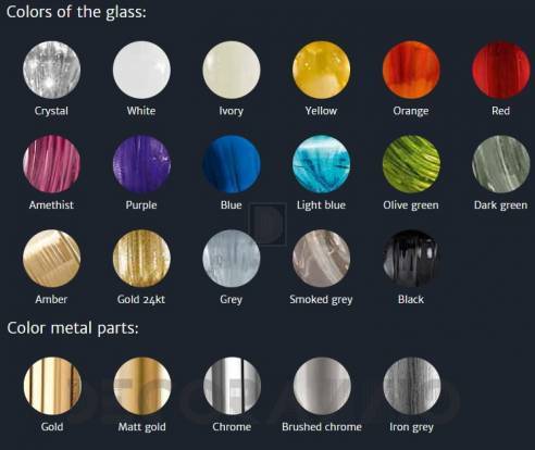 Светильник настольный (Настольная лампа) Vetrilamp Murano Coloured Glass - 103