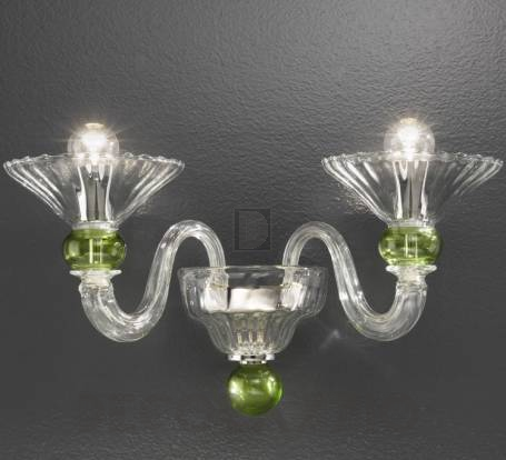 Светильник настенный накладной (Бра) Vetrilamp Murano Glass - 1153/A-2