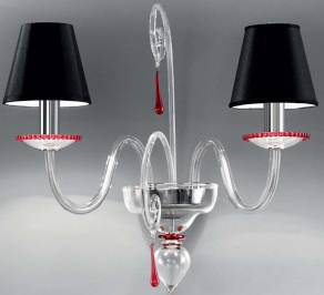 Светильник  настенный накладной (Бра) Vetrilamp Black lampshades, 1180/A-2