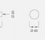 Держатель для полотенец CEA Stem Accessories - Ste01