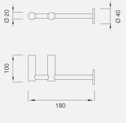 Держатель туалетной бумаги CEA Stem Accessories - Ste05