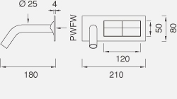 Смеситель для раковины CEA Switch - Swi01