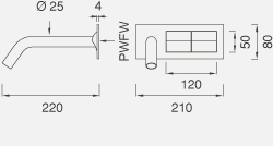 Смеситель для раковины CEA Switch - Swi10