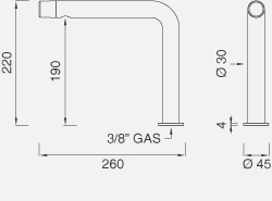 Излив CEA Up&Down Tap - Udt44