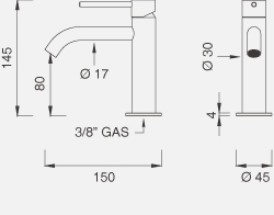 Смеситель для раковины CEA Gastone - Gas01