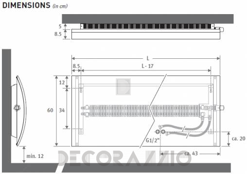 Радиатор Jaga Geo - GEHW_60_100_601