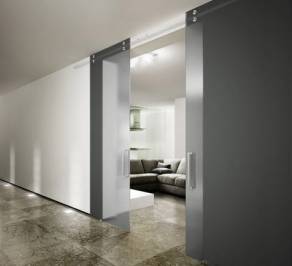 Двери межкомнатные раздвижные Henry Glass Vitra , Grey Absolute