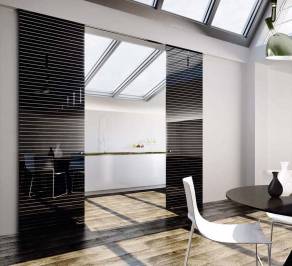Двери межкомнатные раздвижные Henry Glass Vitra , Domino 1
