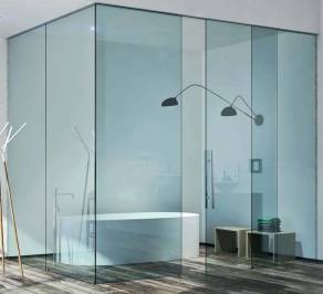 Двери межкомнатные раздвижные Henry Glass Vitra , Water Inside
