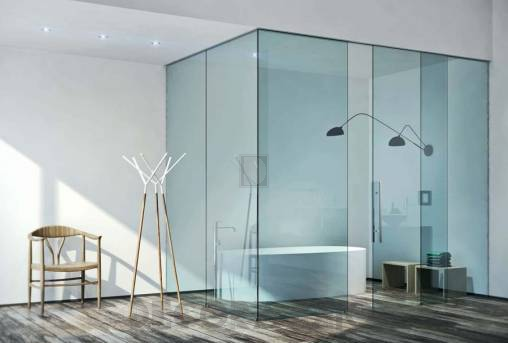 Двери межкомнатные раздвижные Henry Glass Vitra - Water Inside