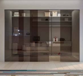 Двери межкомнатные раздвижные Henry Glass Vitra , Reflective Inside