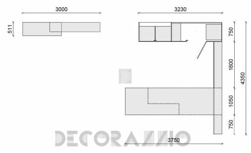Комплект в кухню Alta Sistema 22 - ASP4G
