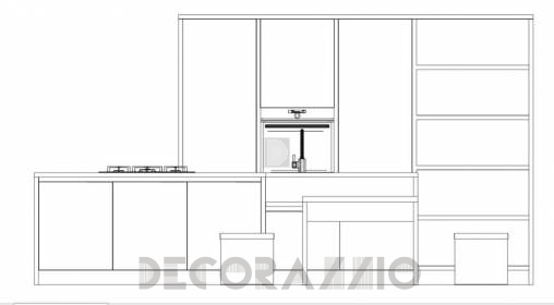 Комплект в кухню Arredo3 Kali - AK1RN