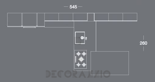 Комплект в кухню Arredo3 Time - AT3B