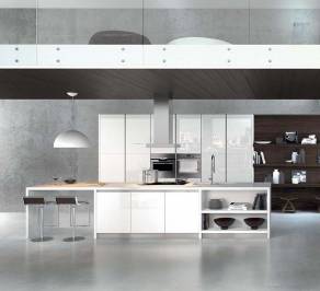 Комплект в кухню Arredo3 Glass, AG01W