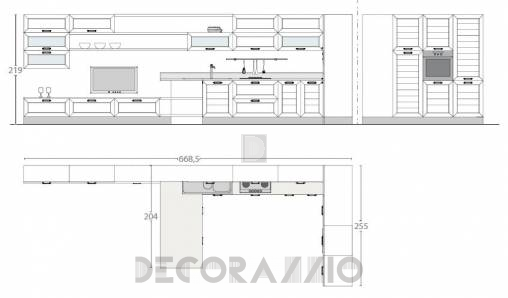 Комплект в кухню Cucine Lube Claudia - CLC01W
